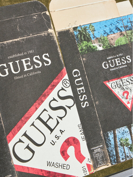 Guess Guess T-särk L3BI22 I3Z14 Roheline Regular Fit