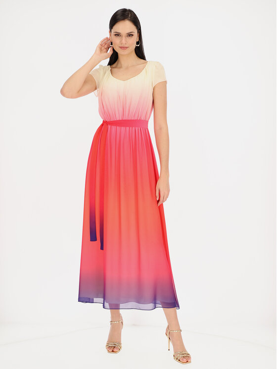 L’AF L’AF Sukienka elegancka Winona Biały Regular Fit