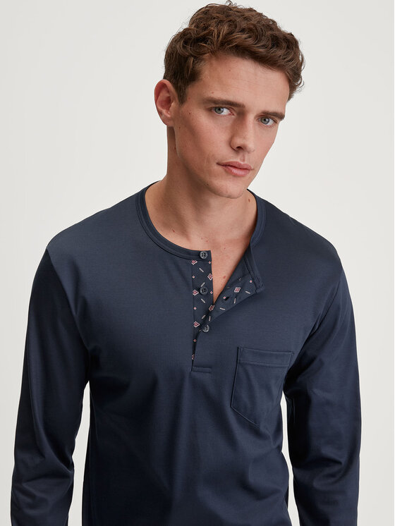 Calida Calida Piżama 45480 Granatowy Regular Fit