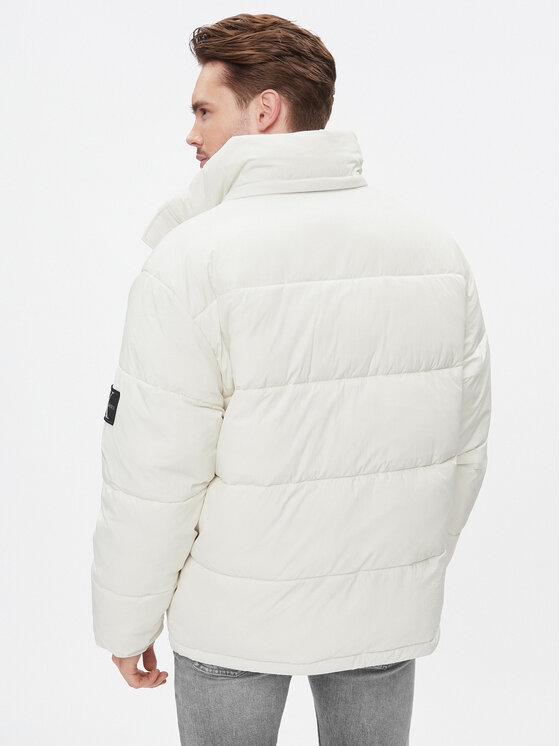 Calvin Klein Jeans Calvin Klein Jeans Žieminė striukė J30J323709 Écru Relaxed Fit