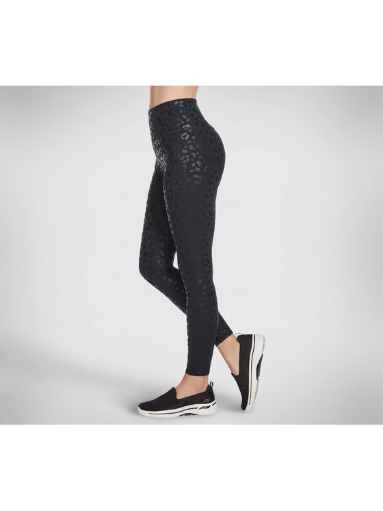 Skechers Skechers Legginsy W3LG162-BLK Czarny Regular Fit