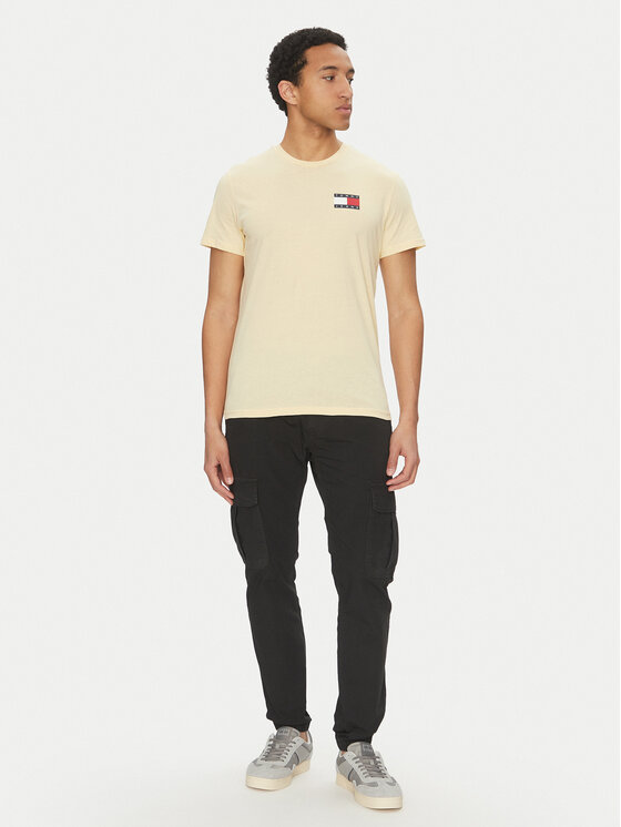 Tommy Jeans Tommy Jeans T-Shirt Essential DM0DM20740 Żółty Slim Fit