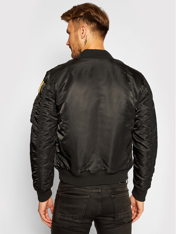 Alpha Industries Alpha Industries Μπόμπερ μπουφάν Nasa 166107 Μαύρο Regular Fit