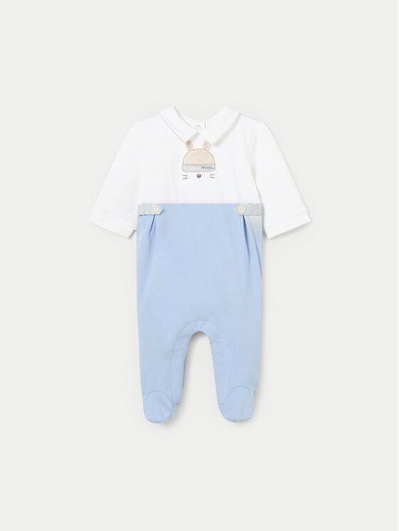 Mayoral Mayoral Schlafanzug-Strampler-Set 01725 Blau Regular Fit