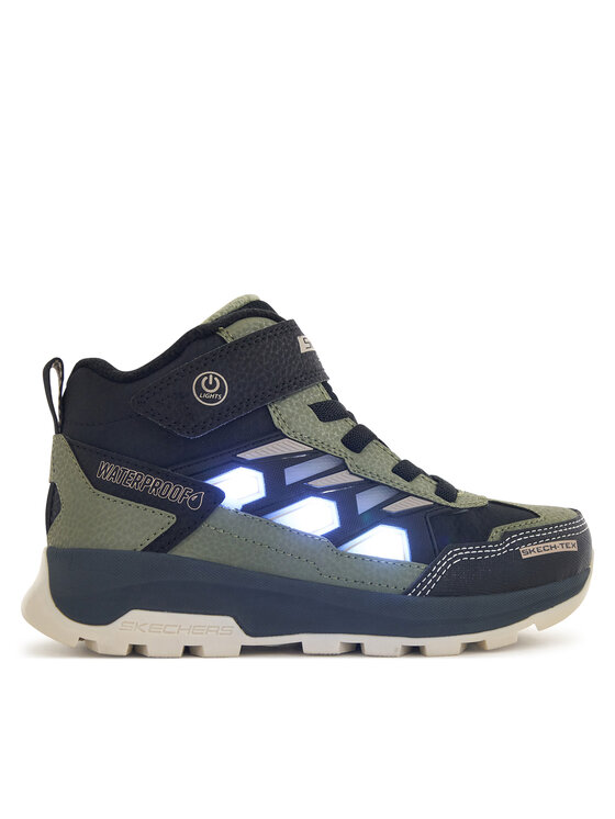 Skechers Skechers Gležnjače S-Lights Waterproof: Storm Blazer - Glow Trail 406381L/BKOL Crna