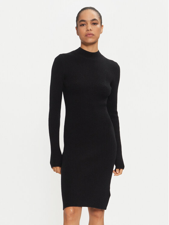 Rochie tricotată Calvin Klein Femei, Mărimea: L, Negru, K20K207499