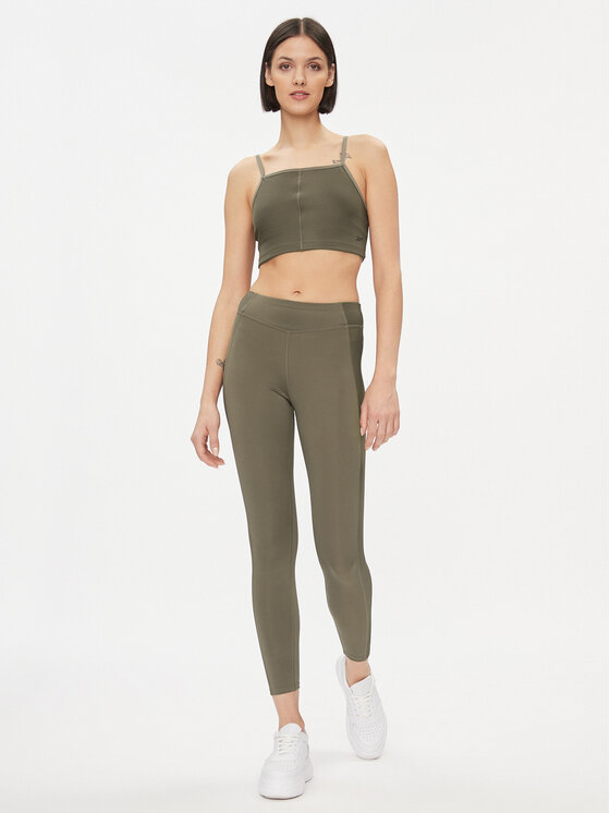 Reebok Reebok Top Yoga Performance IM4045 Zielony Fitted Fit