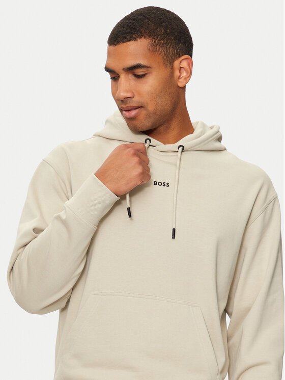 BOSS Boss Majica dugih rukava WeSmallhood 50514530 Bež Regular Fit