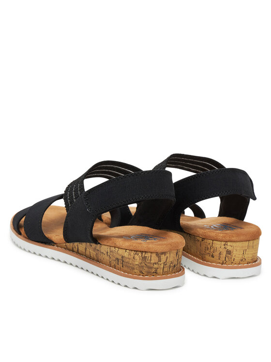 Skechers Skechers Sandalen BOBS Desert Kiss-Shore Enough 114130/BLK Schwarz