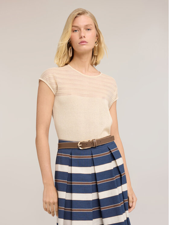 Motivi Motivi Maglione M303W004018N002 Crema Over Fit