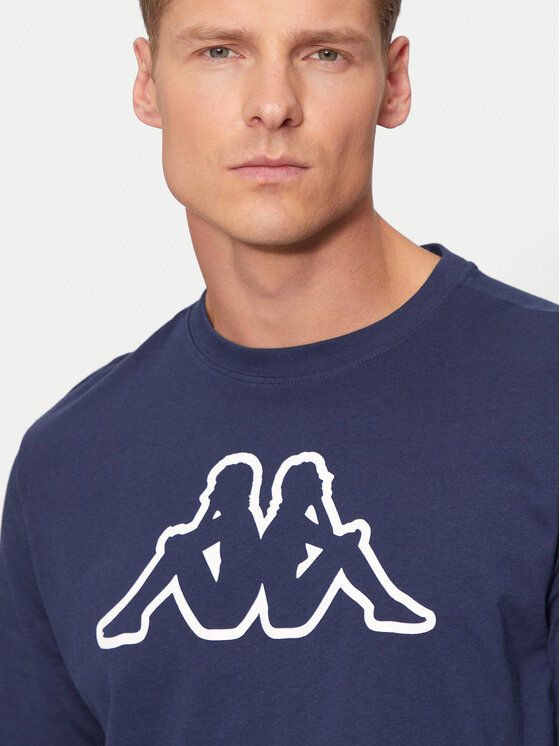Kappa Kappa Tricou Logo Korpo Cromen 303HZ70 Bleumarin Regular Fit