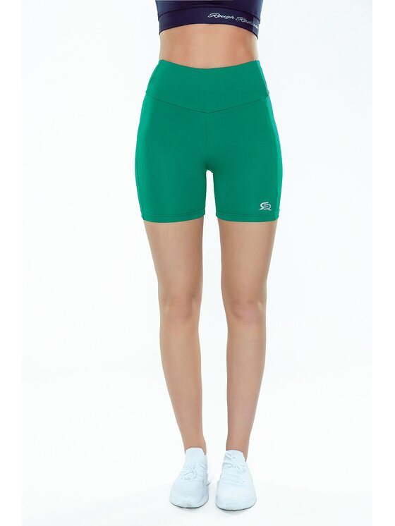 ROUGH RADICAL ROUGH RADICAL Szorty sportowe BETA SHORTS Zielony Slim Fit