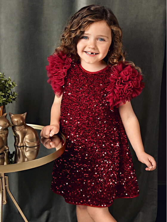 Abel & Lula Abel & Lula Sukienka elegancka 5529 Czerwony Regular Fit