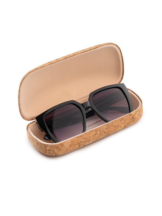 Okulary przeciwsłoneczne Miss Lou, Czarne, ML300-GL3-7906