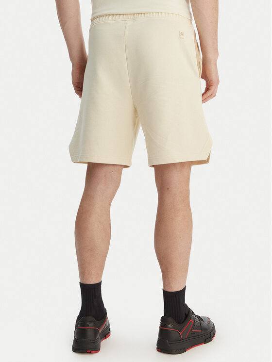 HUGO HUGO Pantalon scurți din material Despen_RB 50559712 Écru Relaxed Fit