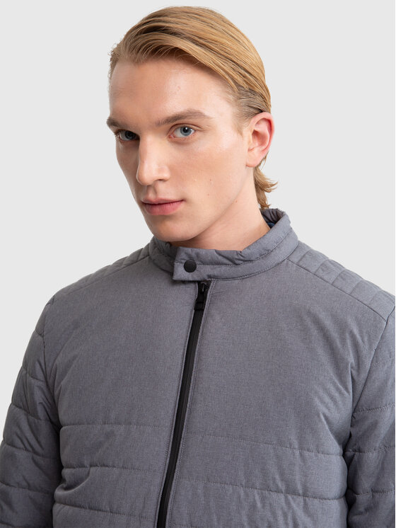 BIG STAR BIG STAR Kurtka zimowa JONOTO Szary Basic Fit