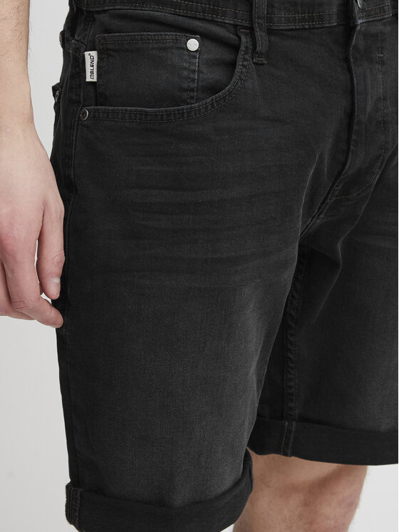 Blend Blend Pantaloncini di jeans 20715422 Nero Regular Fit