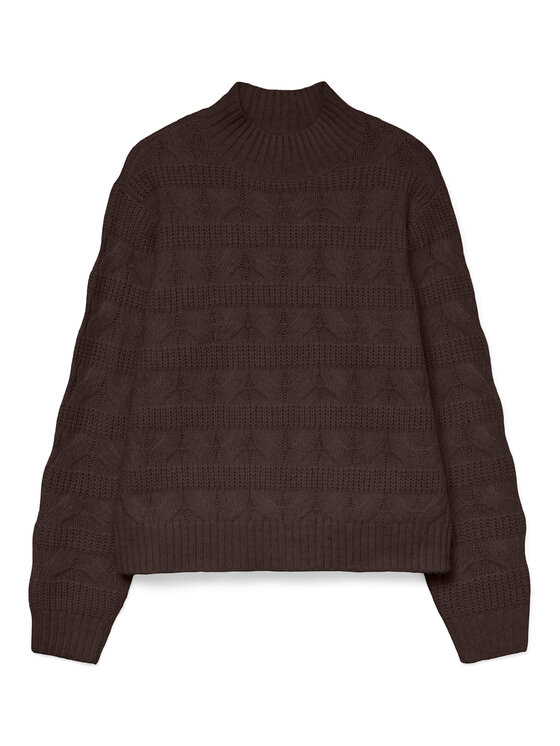 Vero Moda Vero Moda Rollkragenpullover Virgo 10331875 Braun Regular Fit