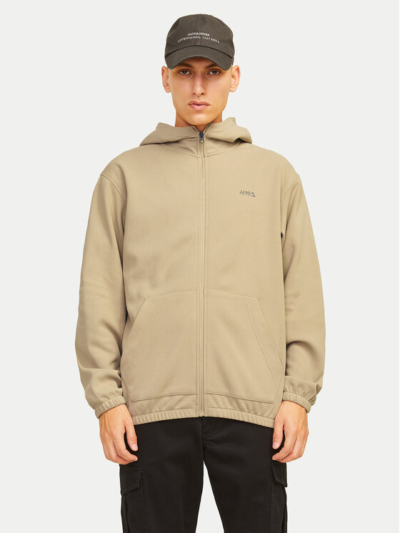Jack&Jones Jack&Jones Džemperis ar kapuci Basic 12261373 Bēšs Regular Fit