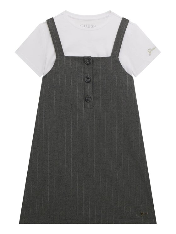 Guess Kids Guess Kids Každodenní šaty 178657 Šedá Classic Fit