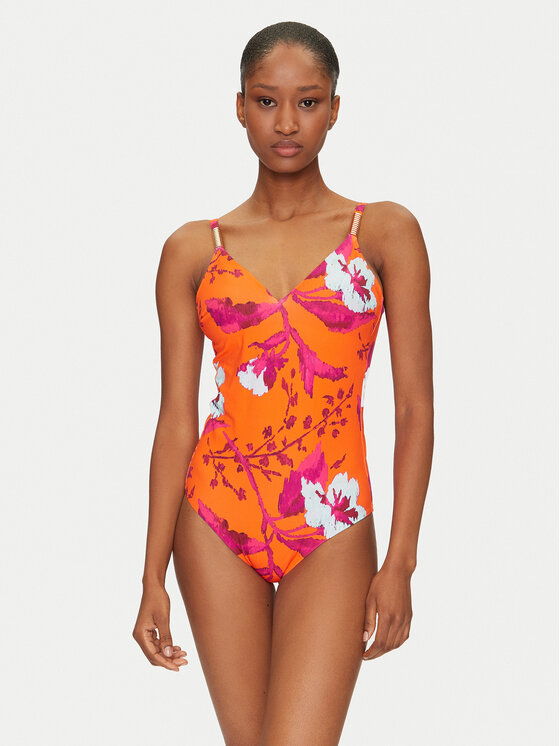 Chantelle Chantelle Costum de baie Icon C16VUF Portocaliu