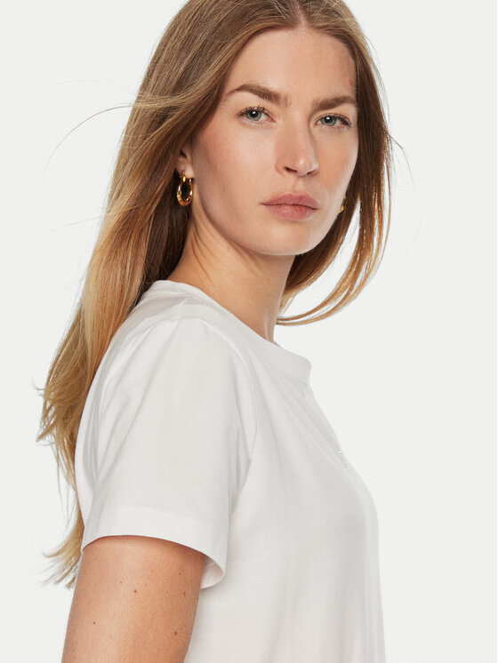 Guess Guess T-Shirt V3BI11 J1314 Biały Regular Fit