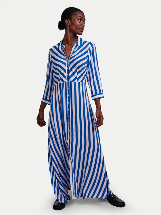 YAS YAS Košilové šaty Savanna 26022663 Modrá Loose Fit