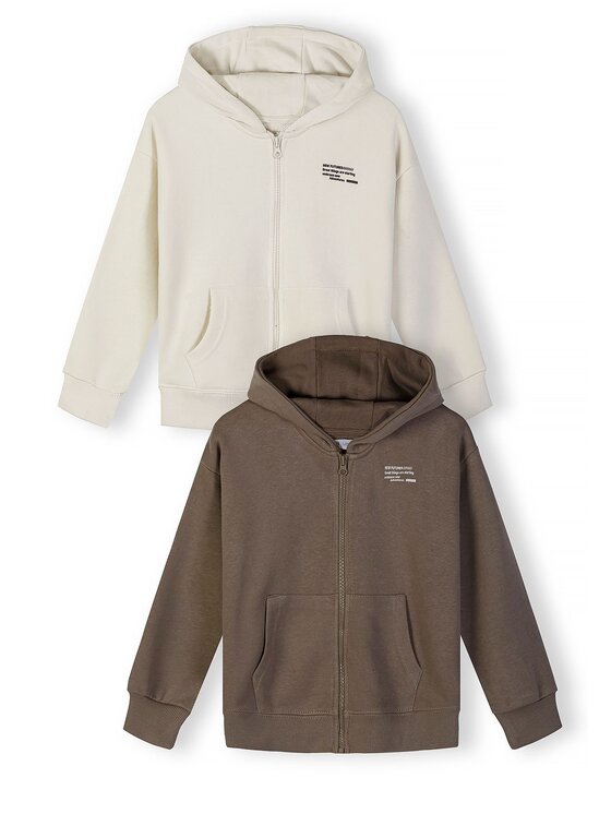 minoti minoti Bluza NOSFLEECE404 Beżowy Loose Fit