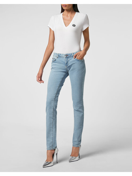 PHILIPP PLEIN PHILIPP PLEIN Jeansy 3039 Niebieski jasny Slim Fit