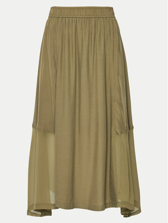 DKNY DKNY Fustă trapez P4DN8X10 Verde Regular Fit