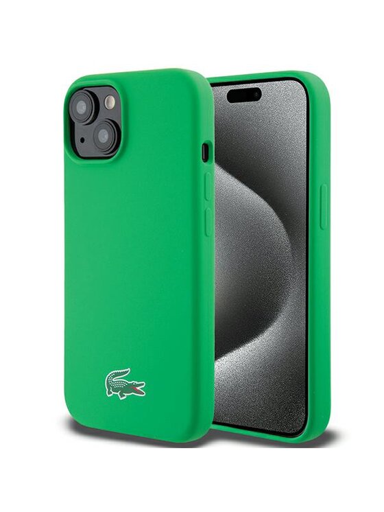 Etui na telefon Lacoste, Zielone, iPhone 15