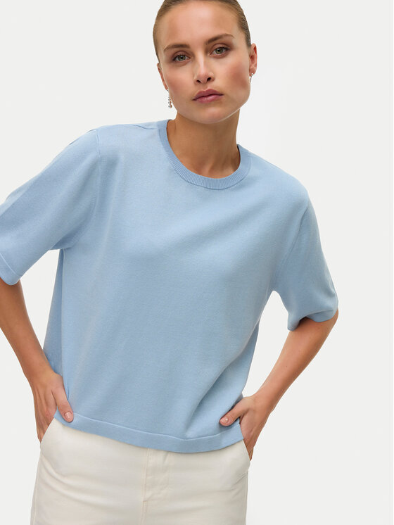 Vero Moda Vero Moda Pulover Silje 10320460 Albastru celest Oversize