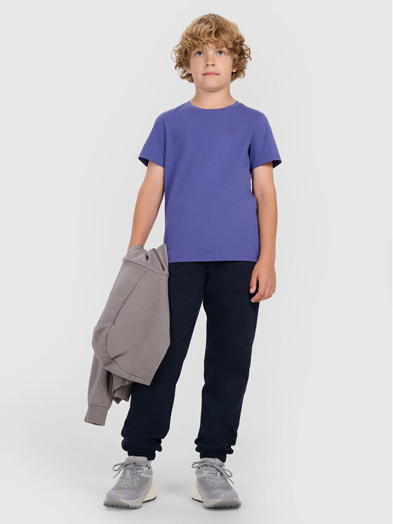 4F 4F Spodnie dresowe BASIC+ Granatowy Oversize
