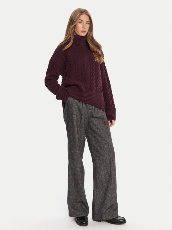 Barbour Barbour Krekls ar augstu apkakli Embleton LKN1692RE88 Bordo Regular Fit
