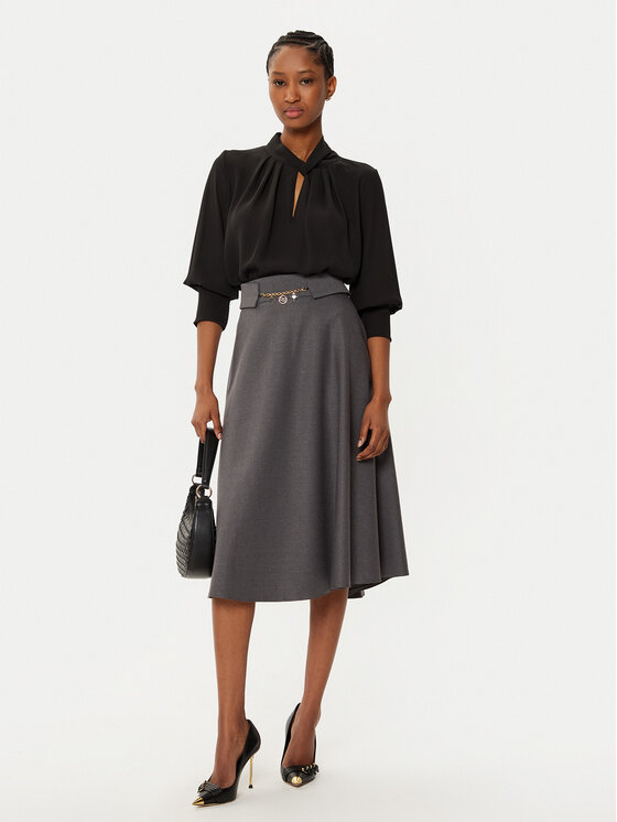 Rinascimento Rinascimento Midi szoknya CFC0121918003 Szürke Regular Fit