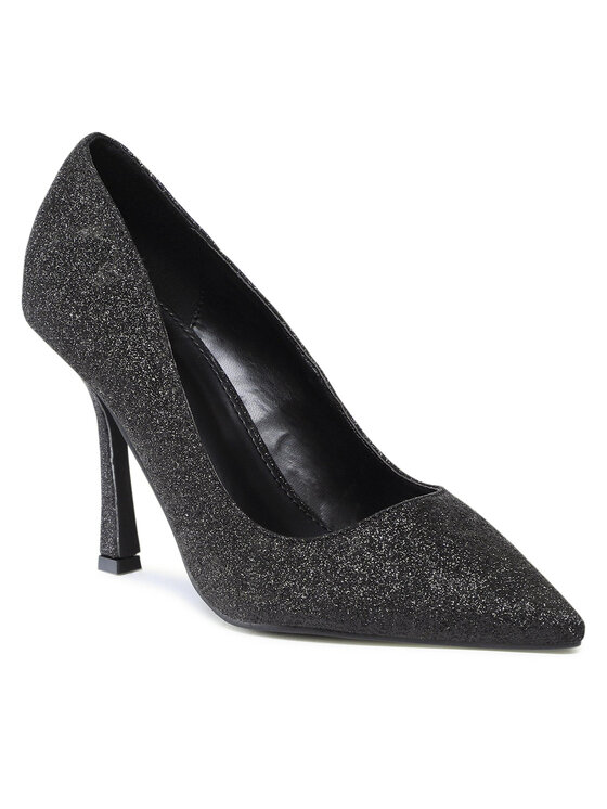 Pantofi cu toc subțire DeeZee KL-F2108-4 Negru