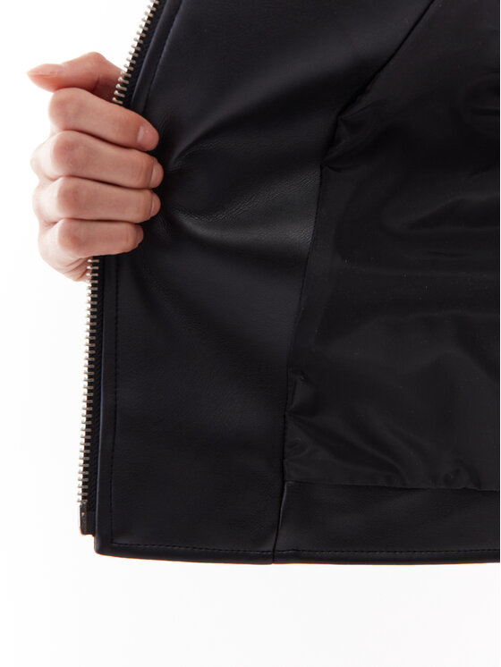 Calvin Klein Jeans Calvin Klein Jeans Кожено яке J20J221384 Черен Regular Fit