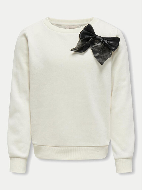 Kids ONLY Mikina 15331378 Écru Regular Fit