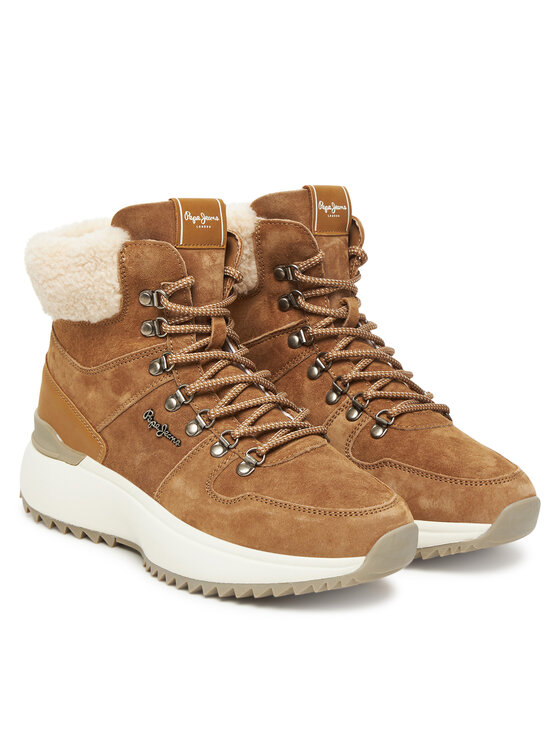 Pepe Jeans Pepe Jeans Šnurovacia obuv Kimi Desert W PLS600023 Hnedá