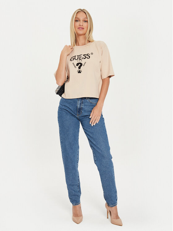 Guess Jeans Guess Jeans Blugi W4YA0D D5CC3 Albastru Relaxed Fit