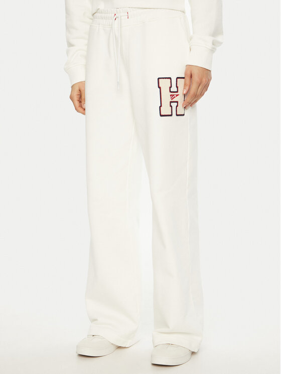 Tommy Jeans Tommy Jeans Παντελόνι φόρμας H Graphic DW0DW20558 Λευκό Regular Fit