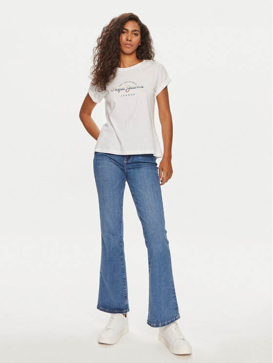 Pepe Jeans Pepe Jeans Traperice PL204733 Plava Flare Fit