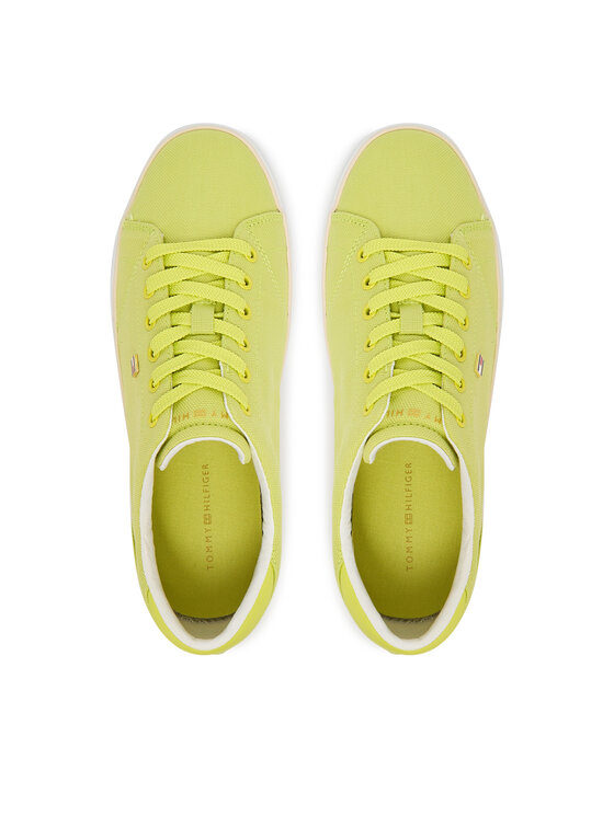 Tommy Hilfiger Tommy Hilfiger Tenis superge Th Low Profile Vulc Canvas FW0FW09102 Rumena