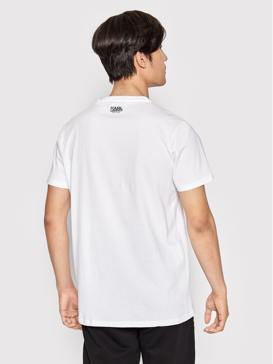 KARL LAGERFELD KARL LAGERFELD T-shirt Classic KL22MTS01 Bianco Regular Fit