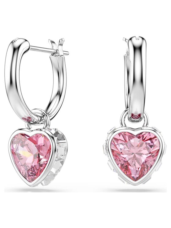 Swarovski Swarovski Kolczyki Chroma serca 5757814 Srebrny
