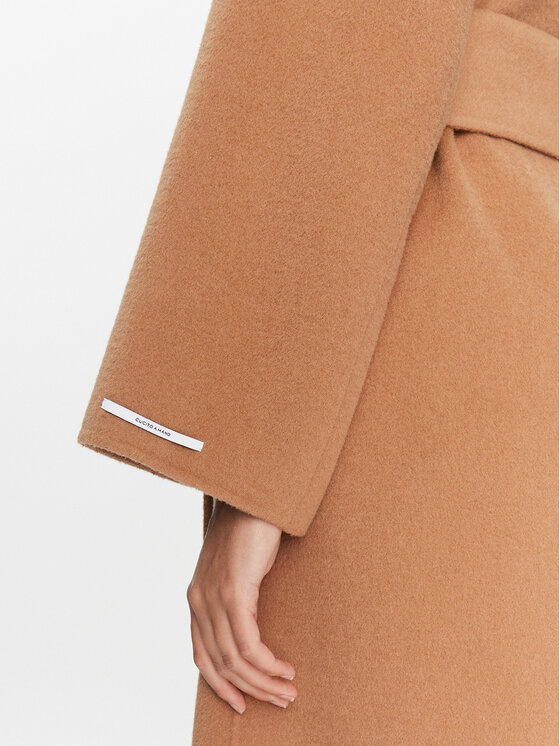 Marella Marella Volneni plašč Gesti 2330160238200 Rjava Regular Fit