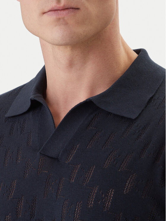 KARL LAGERFELD KARL LAGERFELD Polokošile 655005 562301 Tmavomodrá Slim Fit