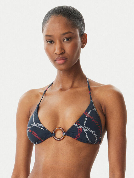 Tommy Hilfiger Tommy Hilfiger Bikini augšdaļa UW0UW06393 Tumši zils