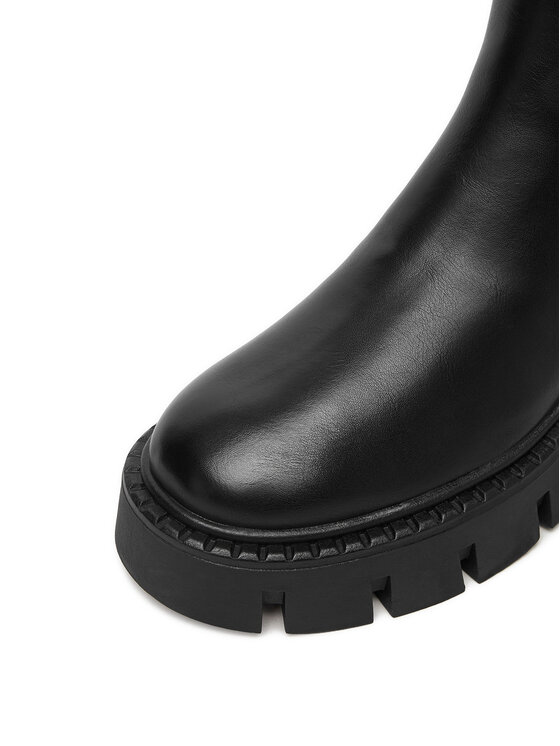 DeeZee DeeZee Kotníková obuv s elastickým prvkem 24249-1 Černá