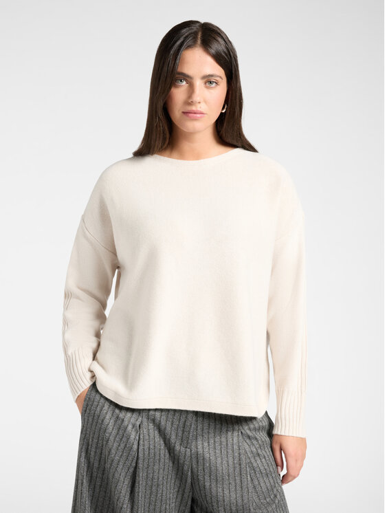 Elena Mirò Elena Mirò Maglione M014Z000774N002 Crema Regular Fit